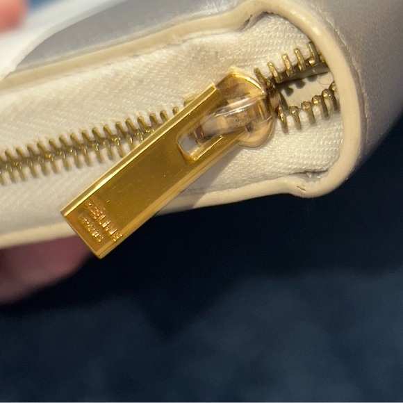 Celine Logo Leather Colorblock Long Wallet - Picture 7 of 12